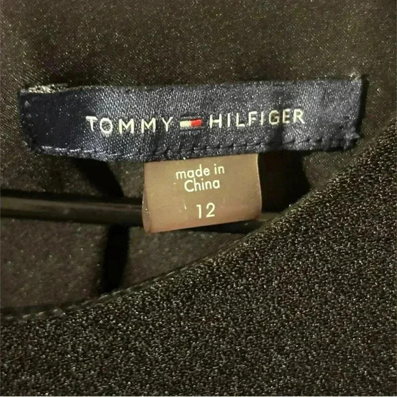 Tommy Hilfiger Size 12 Classic Little Black Dress Sleeveless Fitted Knee Length - Picture 3 of 15